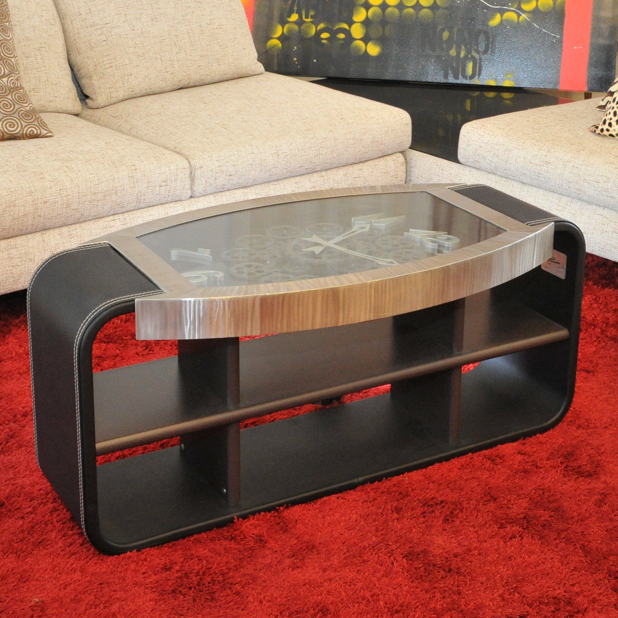 Coffee Table Clock Dark